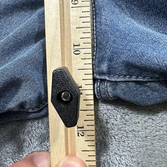 Jessica Simpson Jeans Women’s 31 Blue Pull On‎ Flared Mid Rise Dark Wash - Picture 12 of 15